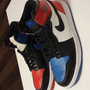 Nike Air Jordan 1 Retro High Top 3 Red White Black Blue OG Size